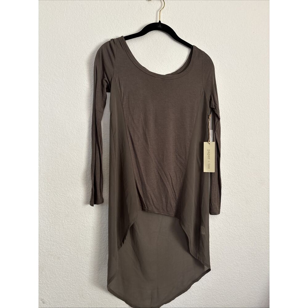 Women’s Paper + Tee Top NWT Small Green